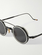 Jacques Marie Mage - Ringo Round-Frame Metal and Acetate Sunglasses