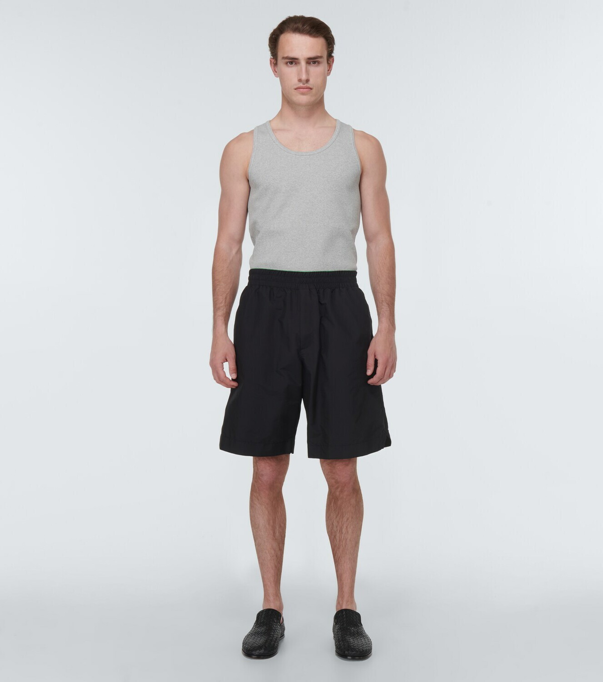 Bottega Veneta Men's Cotton Shorts Grey