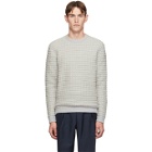 Giorgio Armani Off-White Bubble Knit Sweater