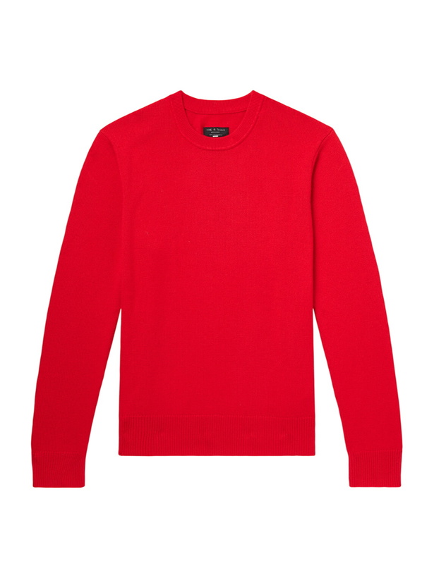 Photo: Rag & Bone - Vernon Cashmere Sweater - Red
