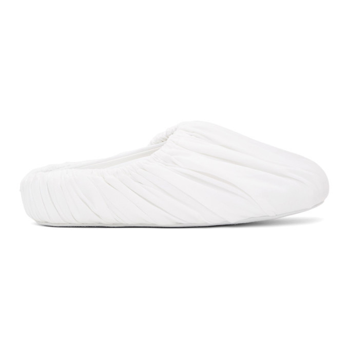 Photo: Maison Margiela White Cotton Covered Loafers