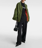 Balenciaga Off Shoulder technical bomber jacket