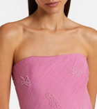 Staud Cassie beaded organza maxi dress