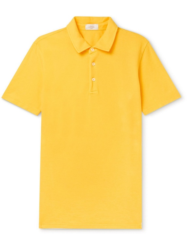 Photo: Altea - Greg Cotton-Piqué Polo Shirt - Yellow