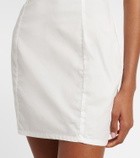Bananhot Ligia lace-trimmed cotton minidress