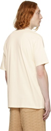 Balmain Beige Printed T-Shirt