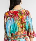 Camilla Embellished printed silk maxi dress
