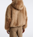 Brunello Cucinelli Monili shearling hooded shearling jacket
