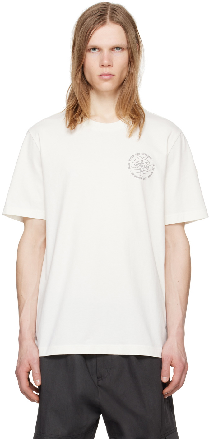 Moncler White Surf T-Shirt Moncler