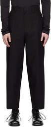 AMOMENTO Black Garconne Trousers