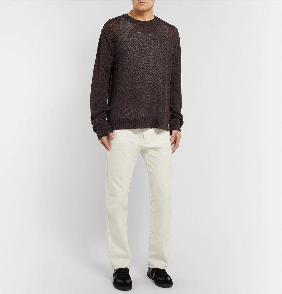 Our Legacy - Acre Linen Sweater - Men - Brown Our Legacy