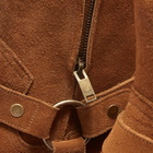 Saint Laurent Men's Wyatt Harness Suede Boot in Light Brown