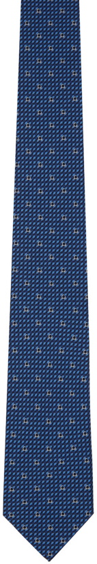 Photo: Salvatore Ferragamo Navy Silk Tie