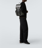 Gucci GG leather-trimmed backpack