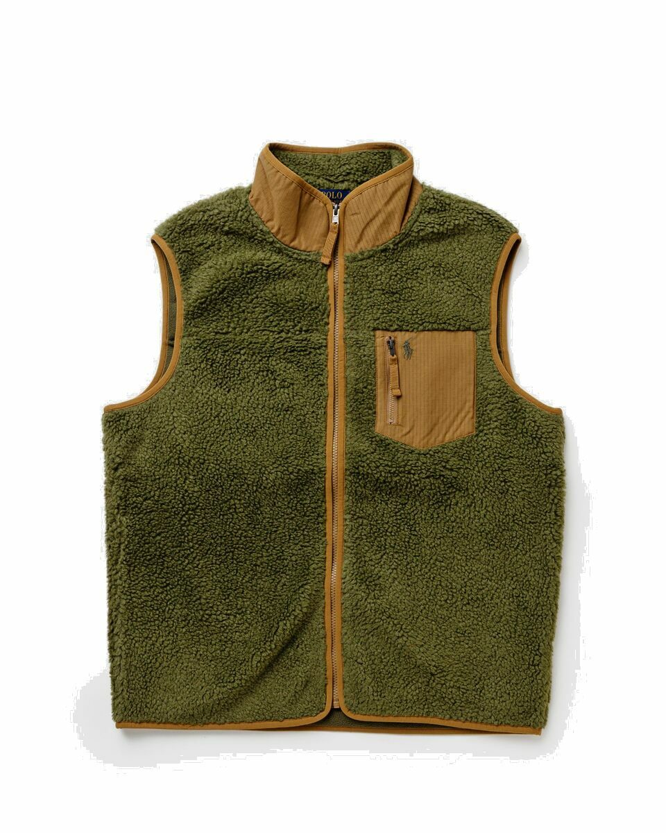 Photo: Polo Ralph Lauren Fzvestm7 Sleeveless Full Zip Green - Mens - Vests