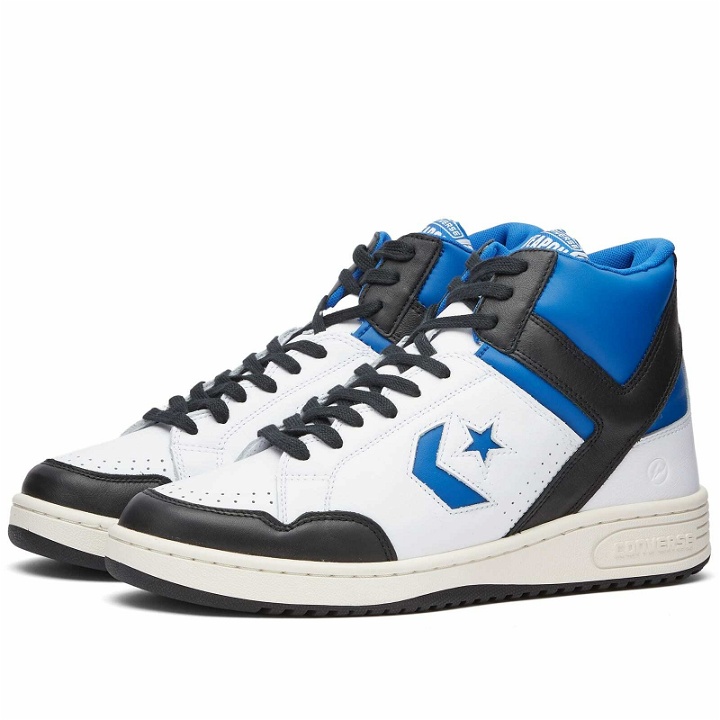 Photo: Converse x Fragment Weapon Sneakers in White/Sport Royal/Black