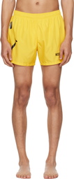 Moschino Yellow Smiley Swim Shorts