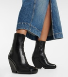 Khaite - Morgan leather ankle boots