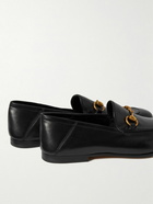 GUCCI - Brixton Horsebit Collapsible-Heel Leather Loafers - Black