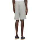 Thom Browne Grey RWB Stripe Loopback Lounge Shorts