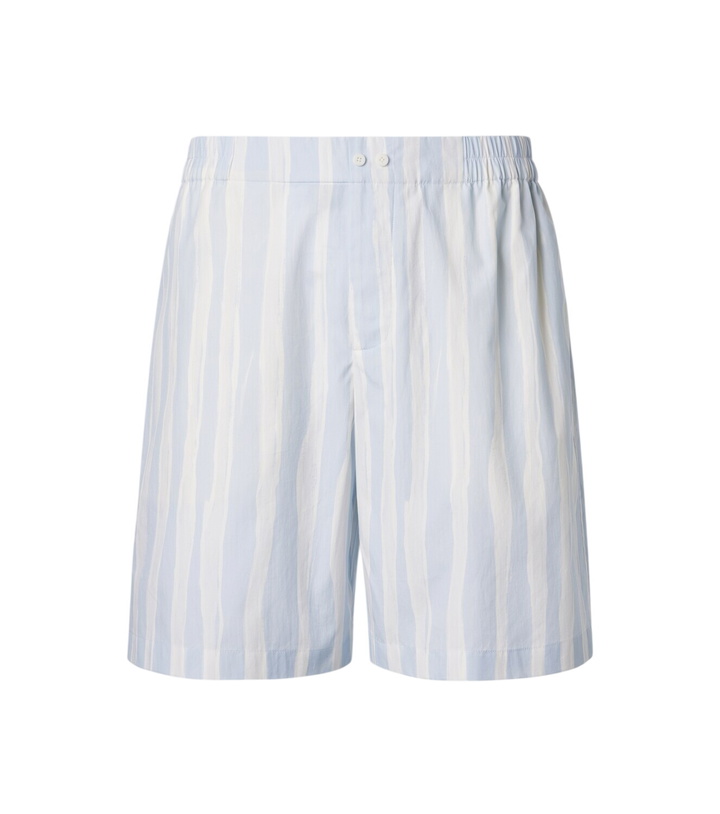 Photo: Jacquemus Caleçon striped cotton poplin shorts