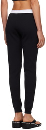 Alexander Wang Black Waffle Lounge Pants