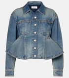 McQueen Peplum denim jacket