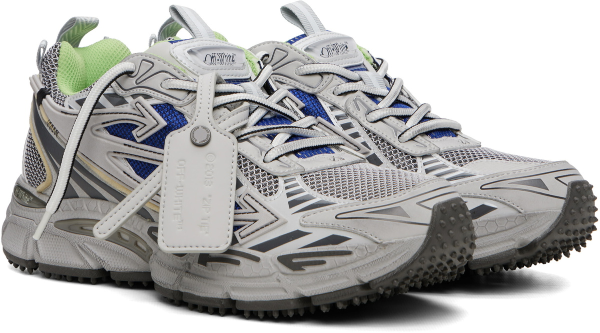 Off-White Gray 'Be Right Back' Worn Out Sneakers