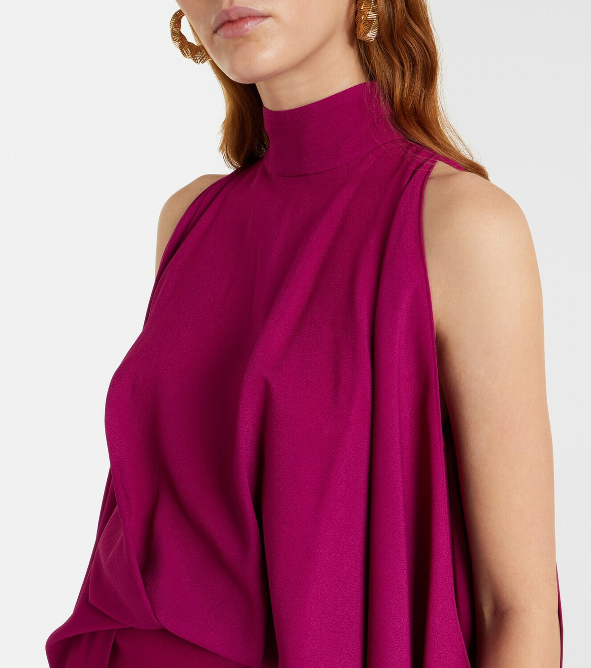 Taller Marmo Bacall draped crêpe gown