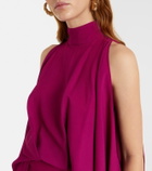 Taller Marmo Bacall draped crêpe gown