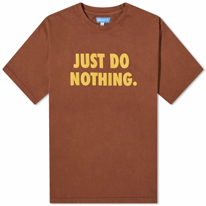 Photo: MARKET Men's Just Do Nothing T-Shirt in Acorn