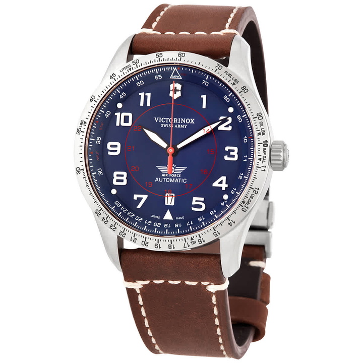 Photo: Victorinox Ariboss Automatic Blue Dial Mens Watch 241887