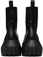 Rick Owens Black Beatle Mega Tractor Chelsea Boots