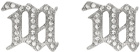 MISBHV Silver Zircon M Earrings