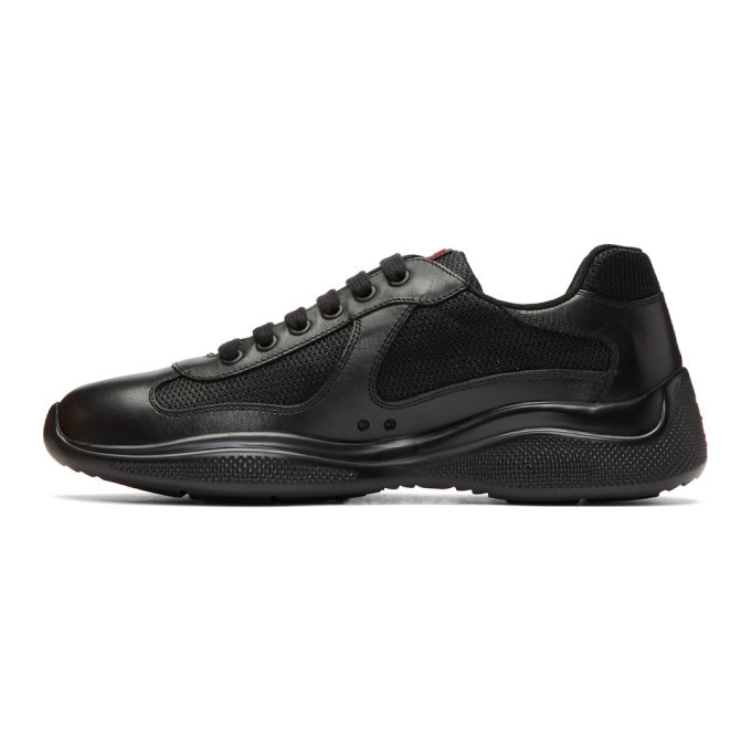 スニーカー PRADA Mesh sneakers Black Mesh low-top sneakers in black - Prada | Mytheresa