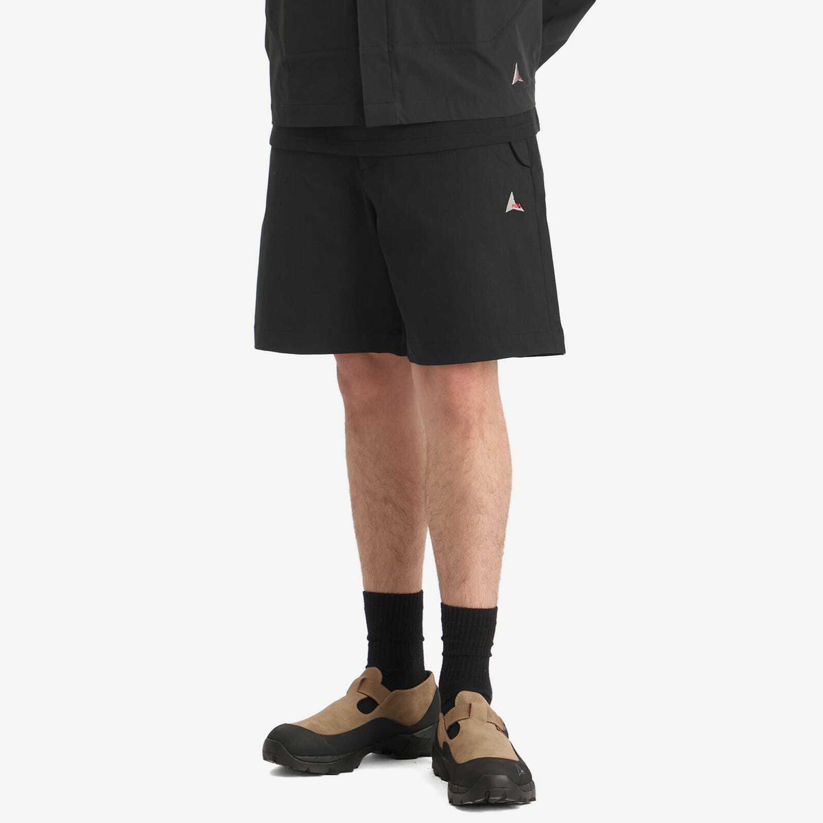 ROA Men's Buckle Shorts in Black