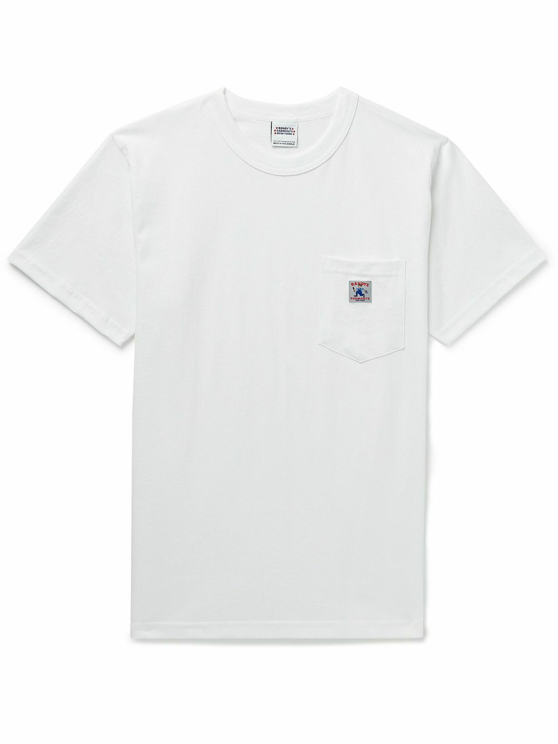 Randy's Garments - Logo-Appliquéd Cotton-Blend Jersey T-Shirt - White