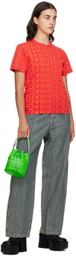 Marc Jacobs Green 'The Leather Mini Bucket' Bag