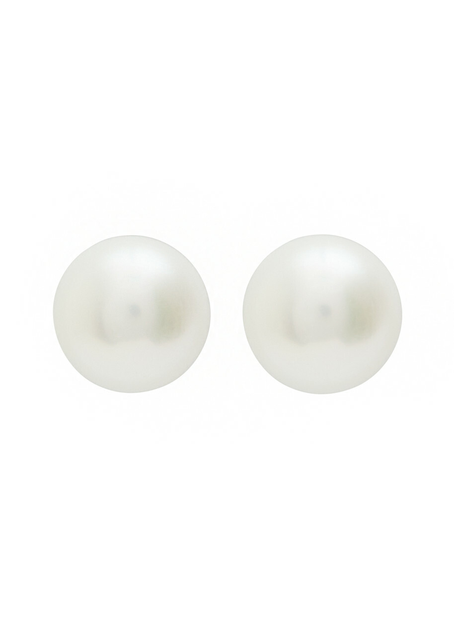 Sapir Bachar Large Pearl Sterling Silver Stud Earrings - One Size