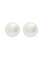 Sapir Bachar Large Pearl Sterling Silver Stud Earrings - One Size