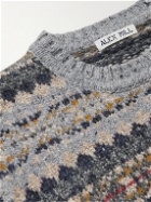 Alex Mill - Fair Isle Knitted Sweater - Gray