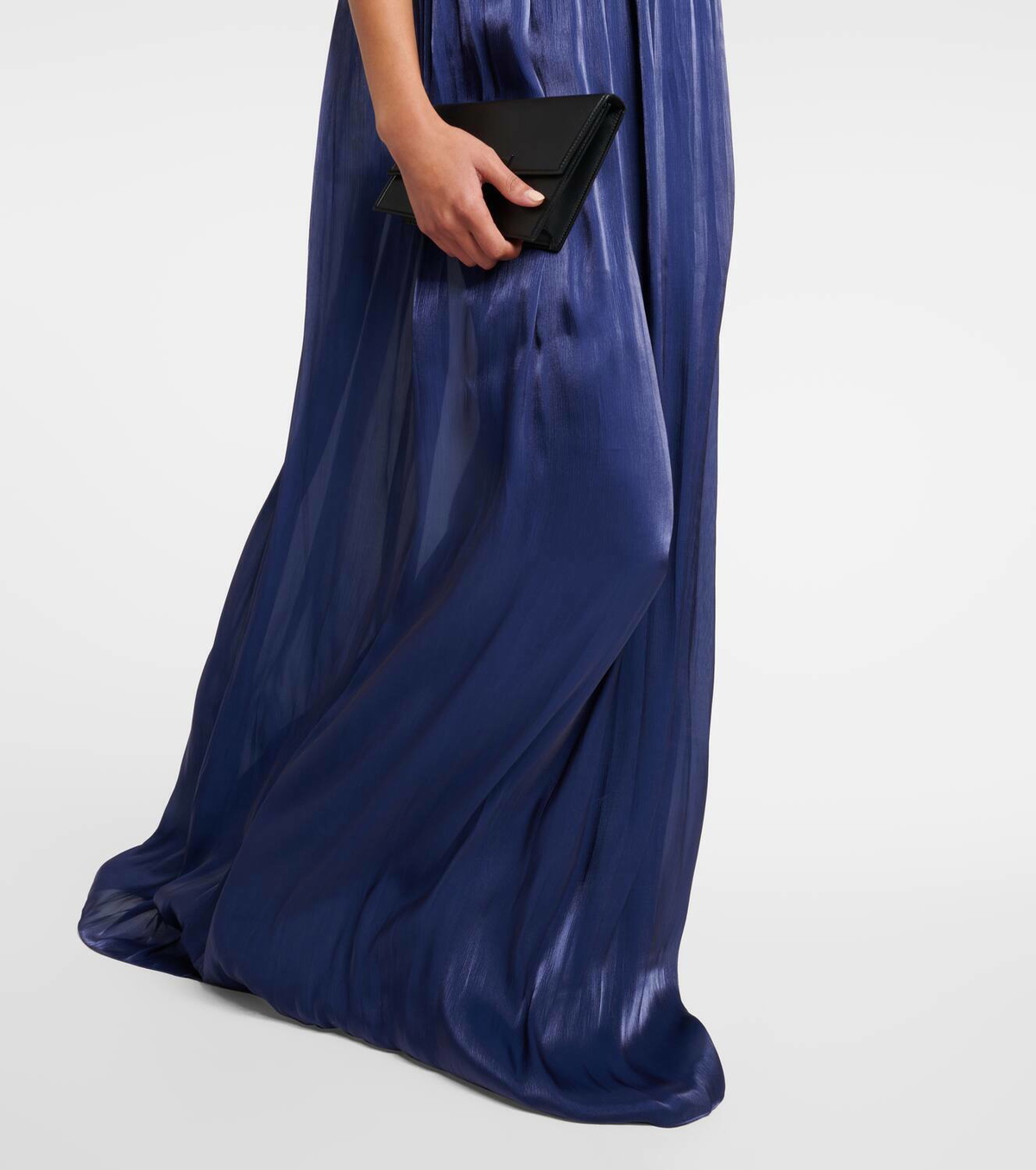 Costarellos Ruffled one-shoulder gown