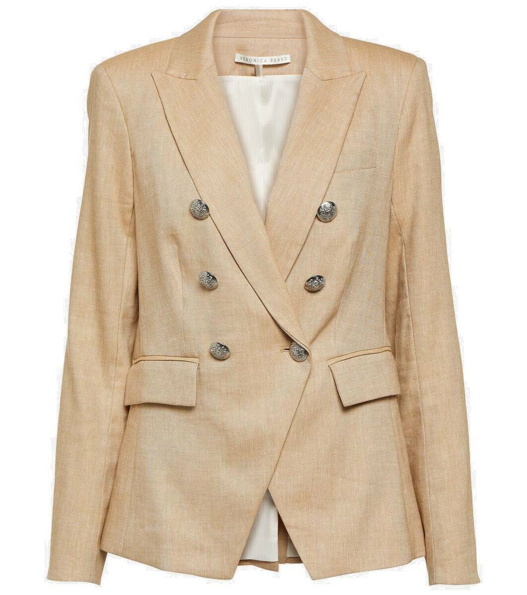 Veronica Beard Black Linen Mix Jacket S