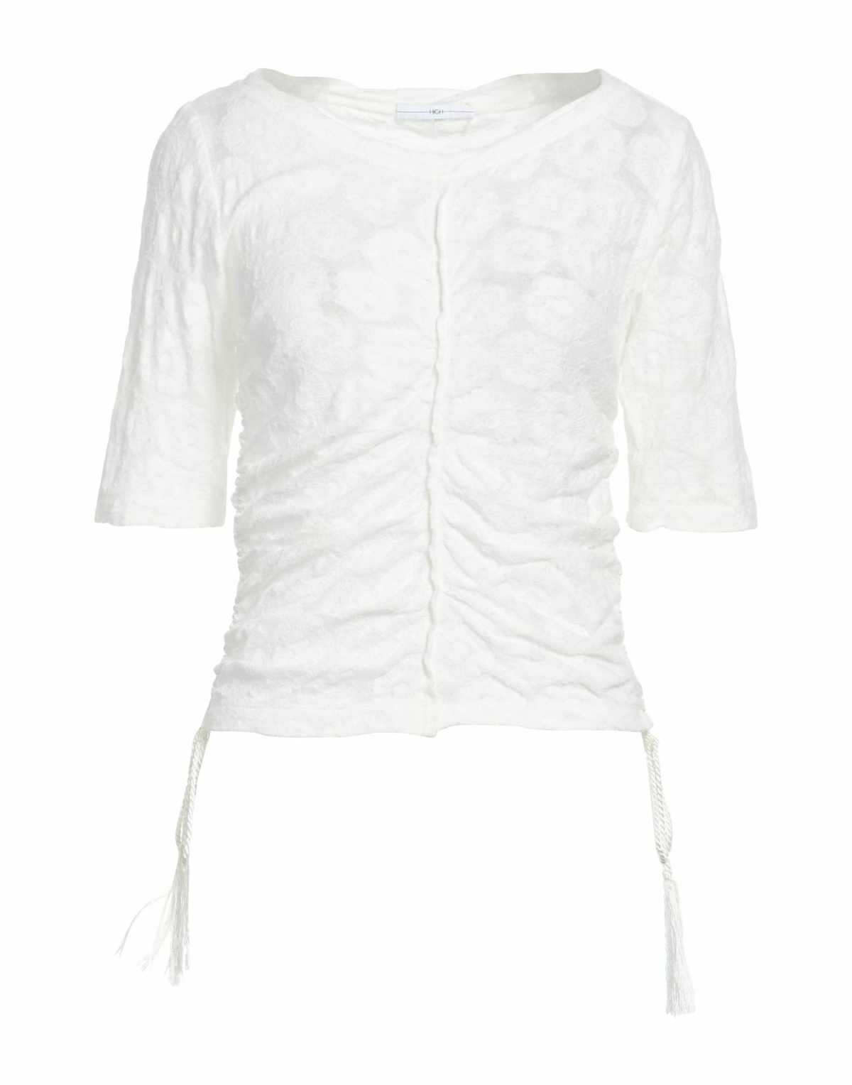 High Use Stitch Womens Top in White