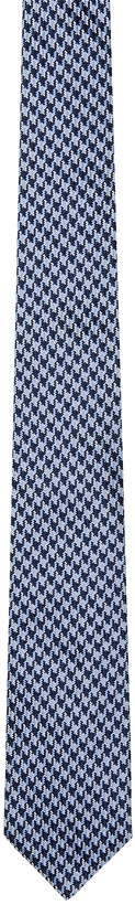 Photo: BOSS Blue Houndstooth Tie