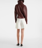 Victoria Beckham Leather turtleneck top