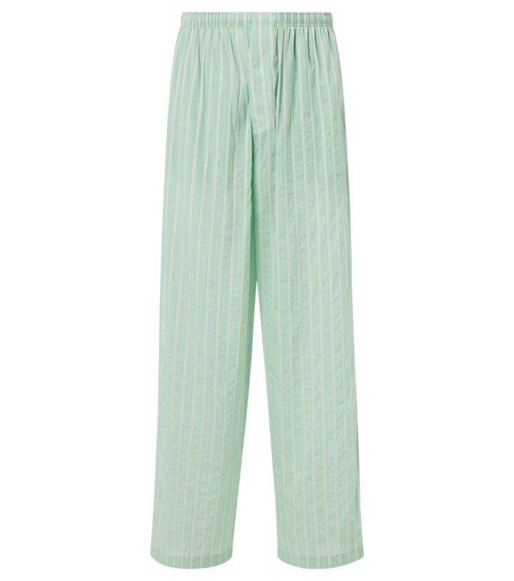 Photo: Balenciaga Striped mid-rise pajama pants
