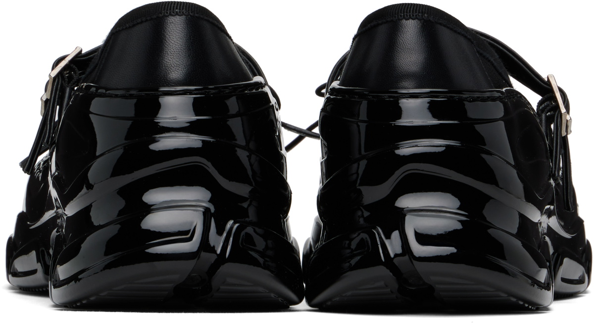 Simone Rocha Black Mesh Tracker Ballerina Sneakers