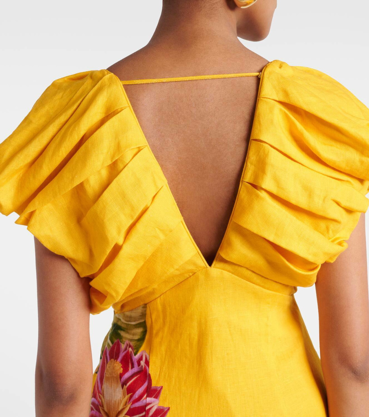 Farm Rio Spring Awakening floral linen midi dress Farm Rio