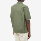 C.P. Company Men's Ripstop Zipped Shirt in Bronze Green